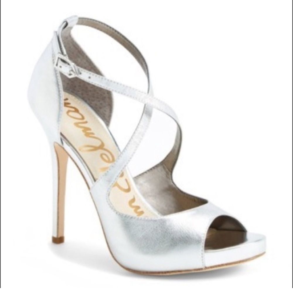 Sam Edelman Elizabeth Metallic Leather Heel